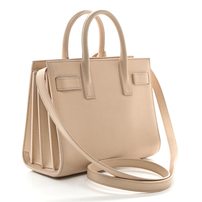 Saint Laurent Calfskin Nano Sac De Jour Beige 3 of 12