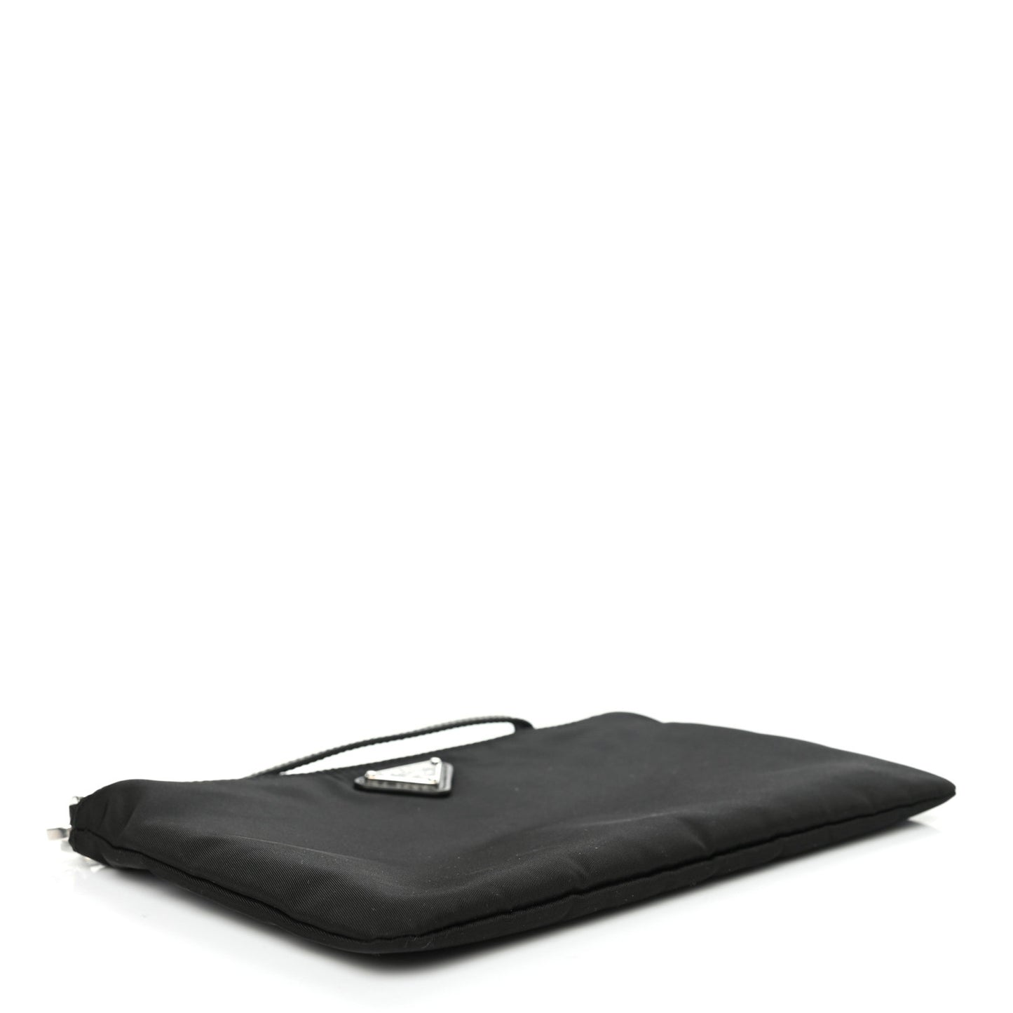 Tessuto Nylon Saffiano Wristlet Black