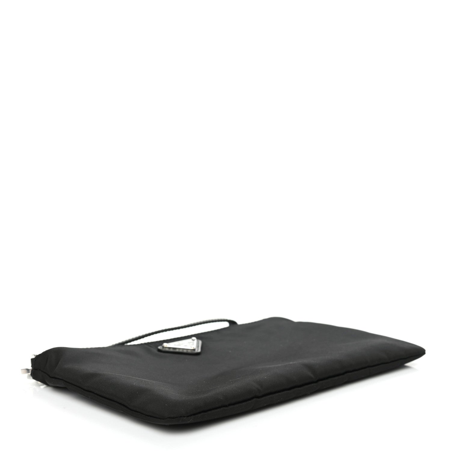 Prada Tessuto Nylon Saffiano Wristlet Black 3 of 4