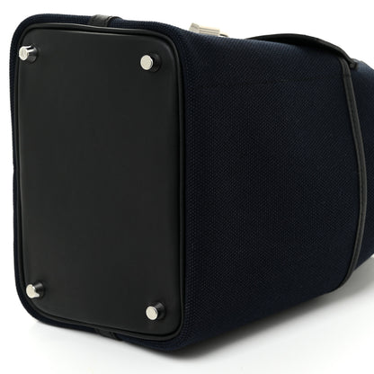 Hermes Toile Goeland Swift Cargo Picotin Lock 18 Bleu Marine 9 of 10