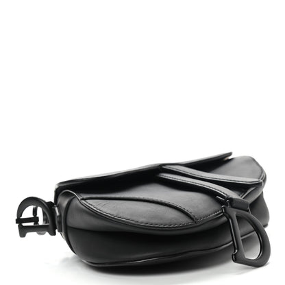 Christian Dior Ultra Matte Calfskin Mini Saddle Bag Black 4 of 12