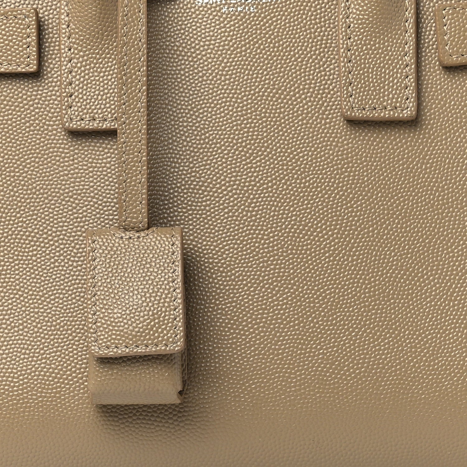 Saint Laurent Grained Calfskin Nano Sac de Jour Dark Beige 9 of 13
