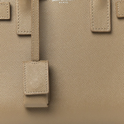 Saint Laurent Grained Calfskin Nano Sac de Jour Dark Beige 9 of 13