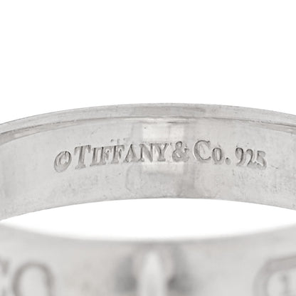 Tiffany Sterling Silver 1837 Lock Charm Ring 53 6.5 4 of 4