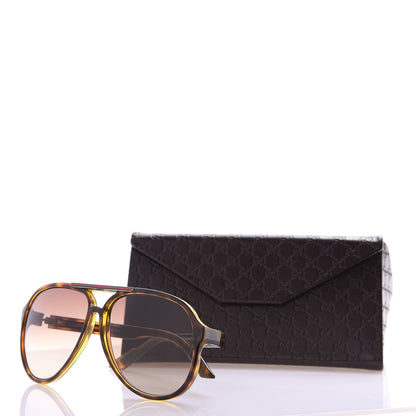 Gucci Acetate Aviator Sunglasses GG 1627/S Tortoise 8 of 8