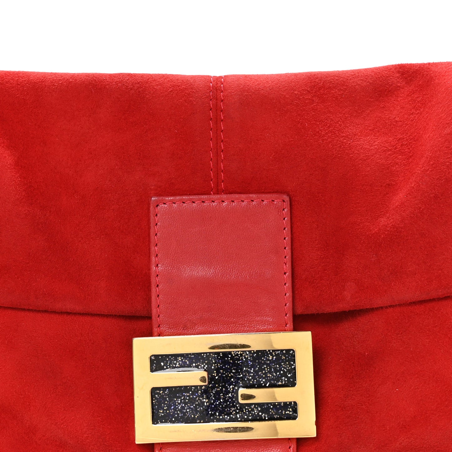Suede Baguette Red
