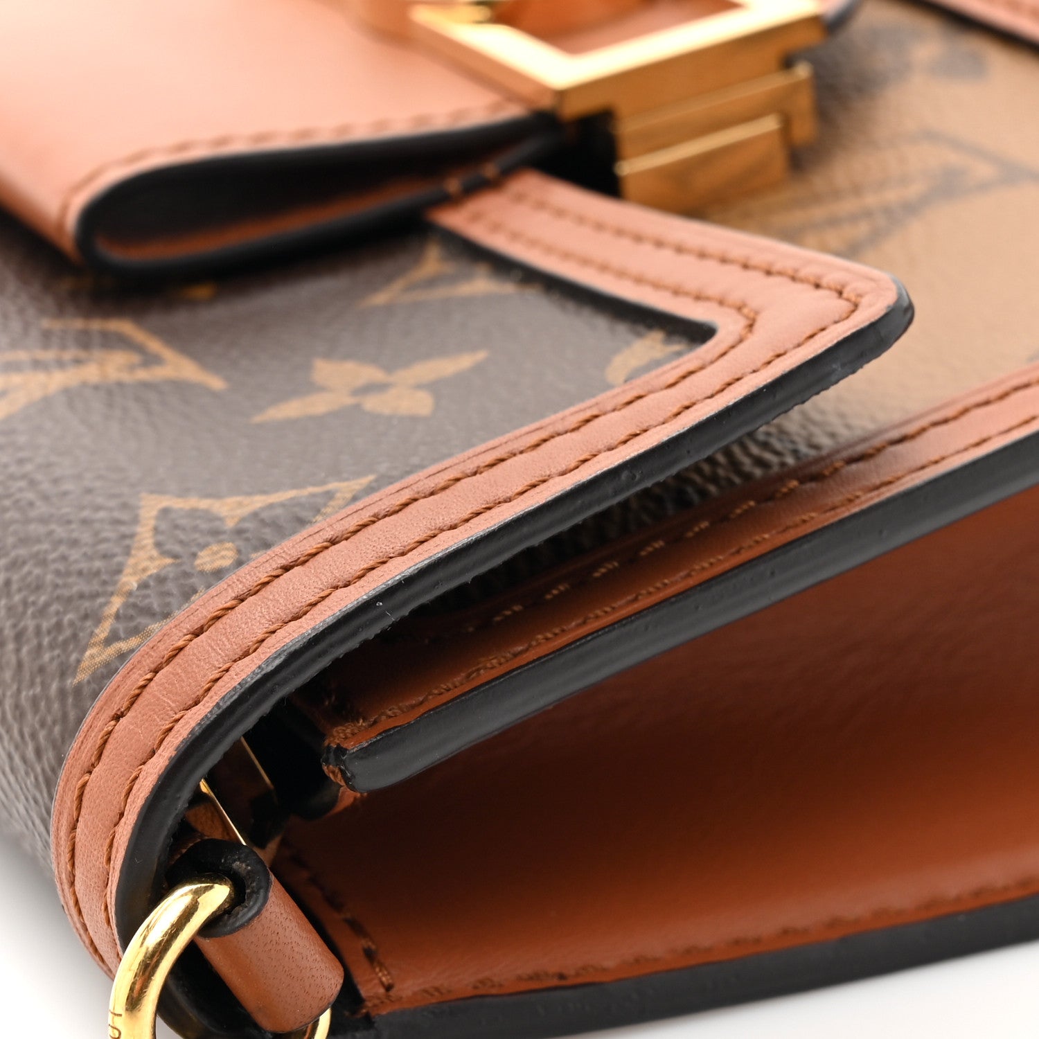 Louis Vuitton Reverse Monogram Dauphine Chain Wallet 10 of 14