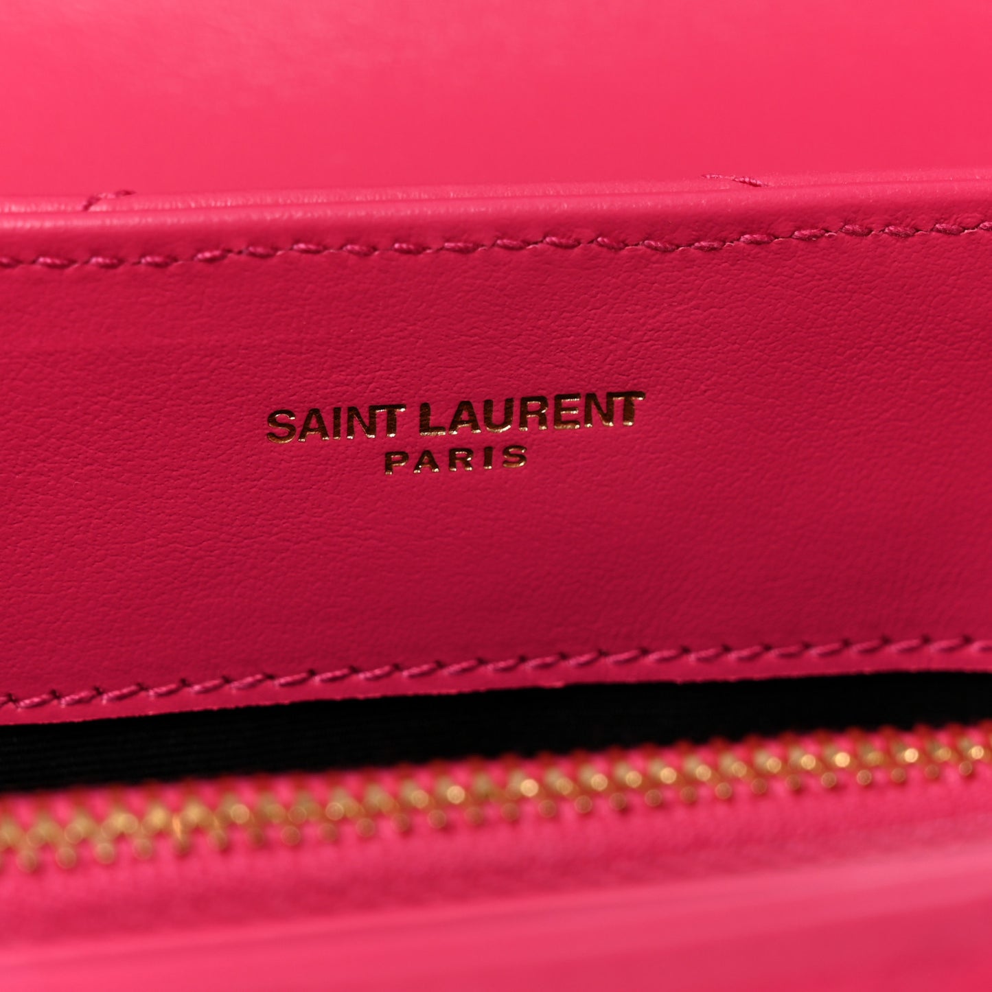 Calfskin Y Quilted Monogram Small Loulou Chain Satchel Fresh Fuchsia