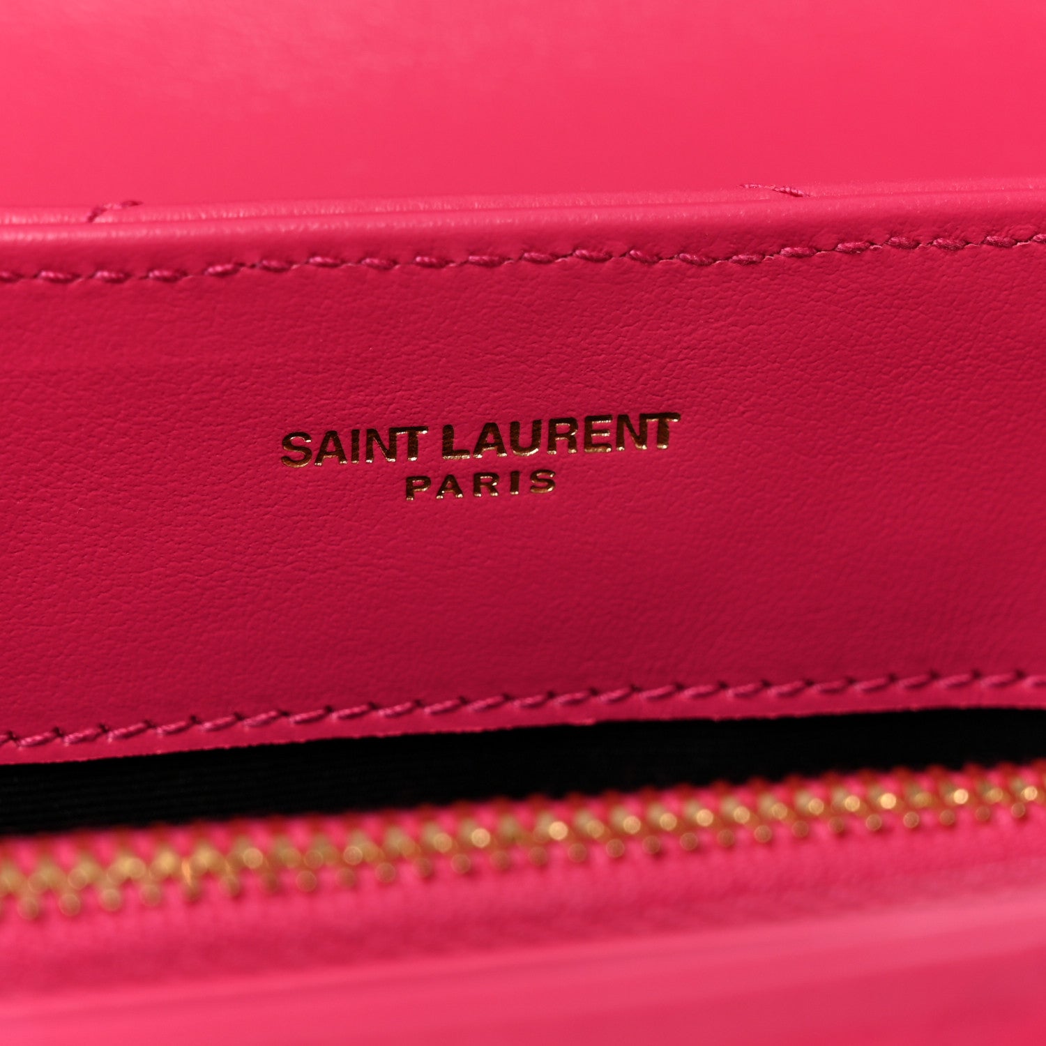 Saint Laurent Calfskin Y Quilted Monogram Small Loulou Chain Satchel Fresh Fuchsia 5 of 8
