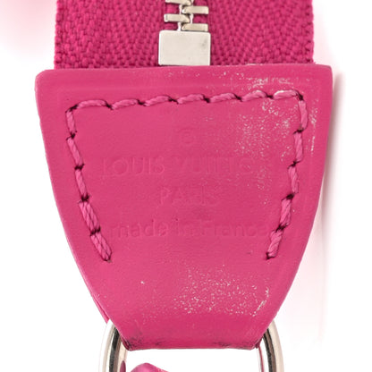 Louis Vuitton Satin Sequin Monogram Giant Pochette Accessories Fuchsia 6 of 9