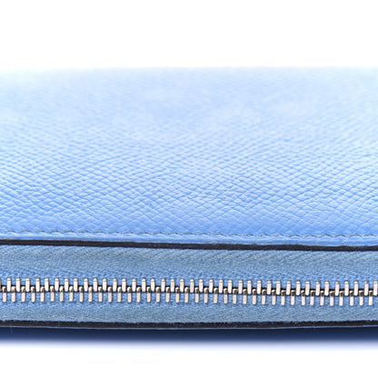 Hermes Epsom Silk'In Compact Wallet Bleu Paradis 16 of 19