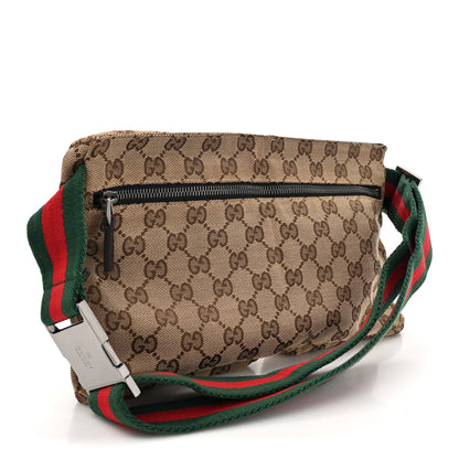 Gucci GG Monogram Double Pocket Belt Bag Dark Brown 3 of 14