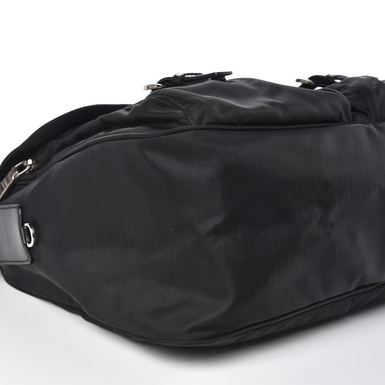Prada Tessuto Nylon Messenger Bag Black 8 of 12