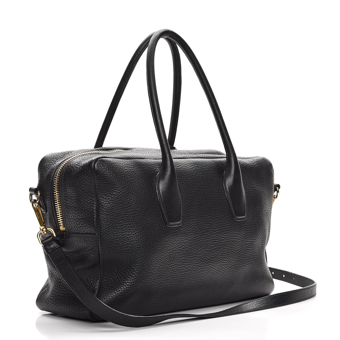 Vitello Daino Shoulder Bag Nero Black
