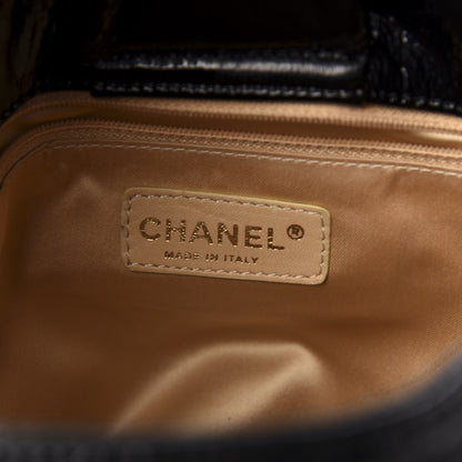Chanel Vinyl Rodeo Accordion Flap Bag Black 6 of 11