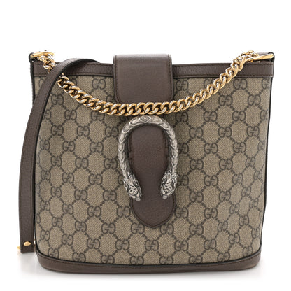 Gucci GG Supreme Monogram Medium Dionysus Bucket Bag Beige New Acero 1 of 10