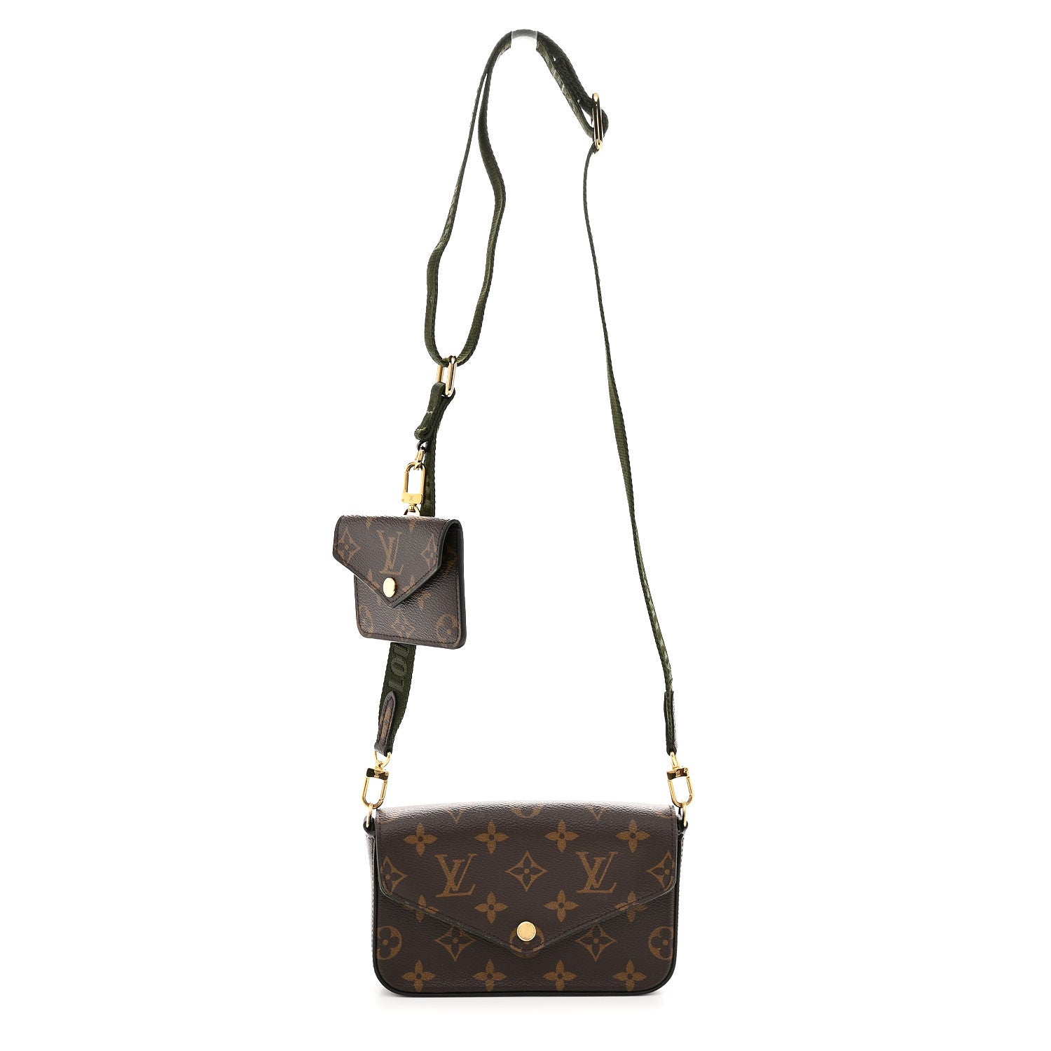 Louis Vuitton Monogram Felicie Strap & Go Kaki 1 of 11