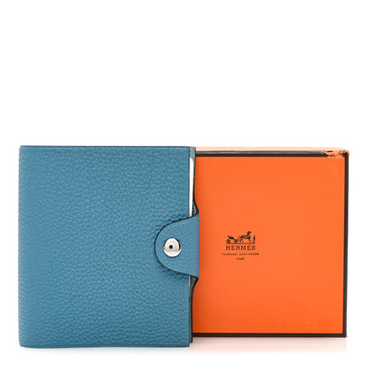 Hermes Togo Ulysse Mini Notebook Cover Blue Jean 7 of 7