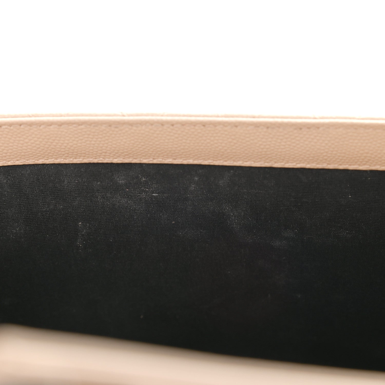 Saint Laurent Grain De Poudre Textured Mixed Matelasse Medium Triquilt Monogram Satchel Dark Beige 7 of 9
