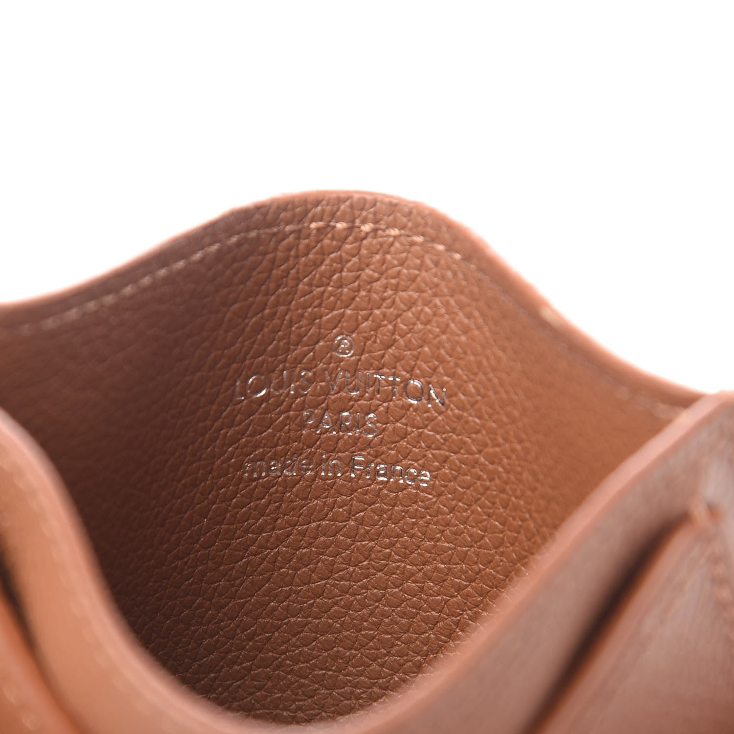 Louis Vuitton Calfskin Lockme Card Holder Caramel 6 of 7