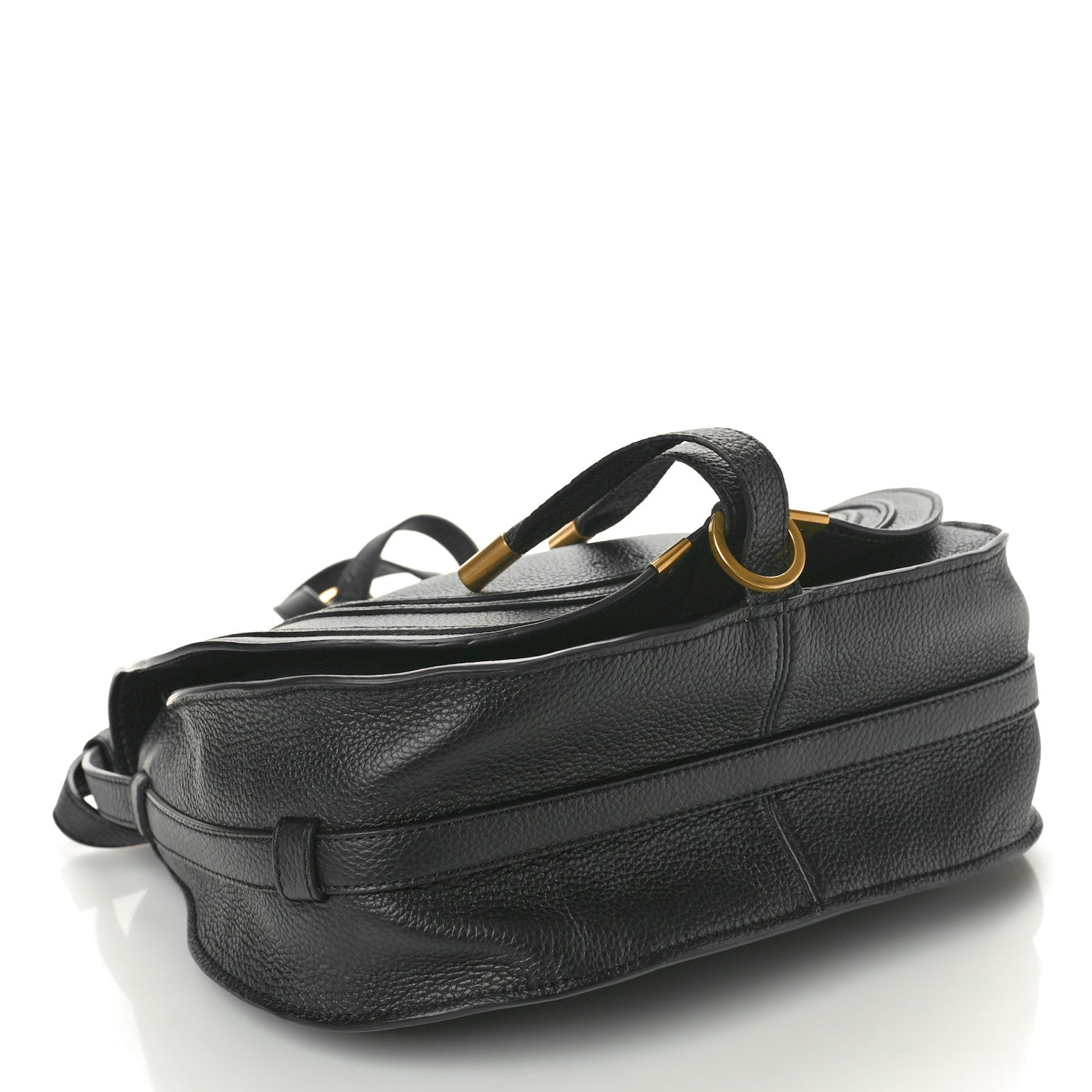 Chloe Calfskin Medium Marcie Round Crossbody Bag Black 4 of 11
