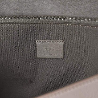 Fendi Vitello Flamingo Tube Macro Clutch Camelia 5 of 9