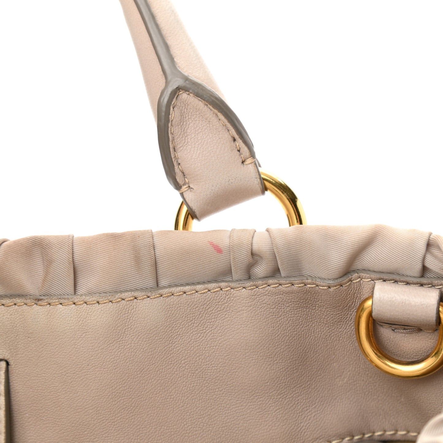 Nappa Gaufre Tote Pomice