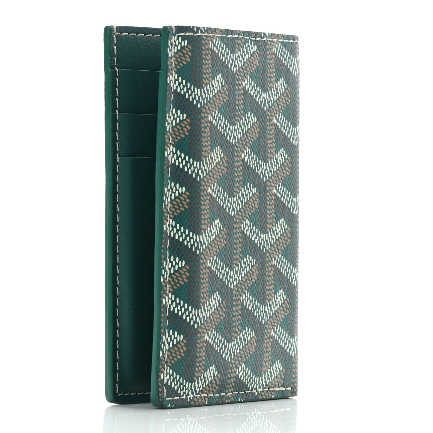 Goyardine Saint Pierre Card Holder Green