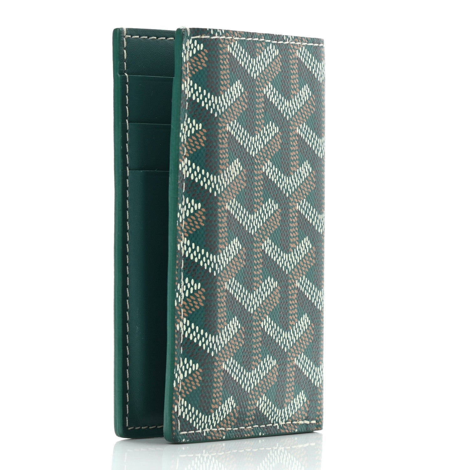 Goyard Goyardine Saint Pierre Card Holder Green 3 of 8