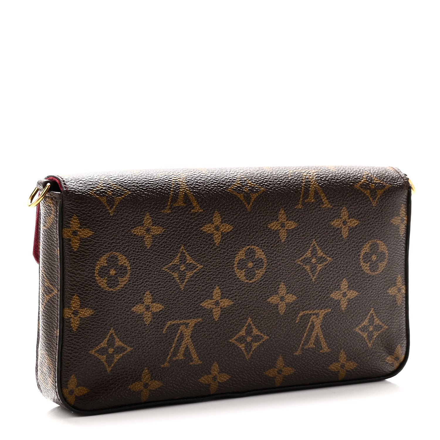 Louis Vuitton Monogram Pochette Felicie Chain Wallet Fuchsia 4 of 10