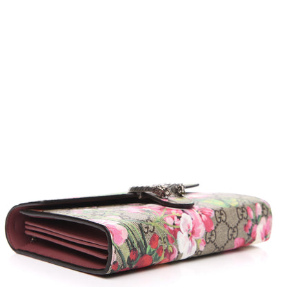 Gucci GG Supreme Monogram Blooms Mini Dionysus Chain Wallet Beige Multicolor Dry Rose 3 of 11