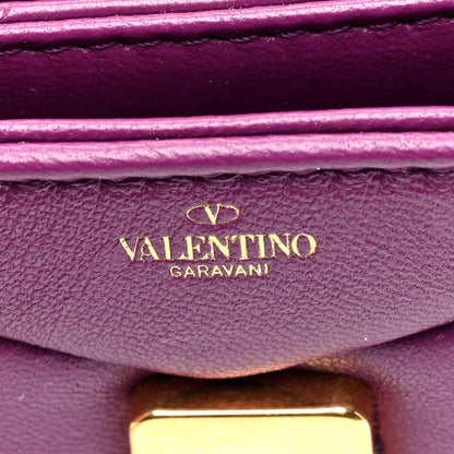 Valentino Garavani Nappa Micro One Stud Chain Bag Prune 6 of 9