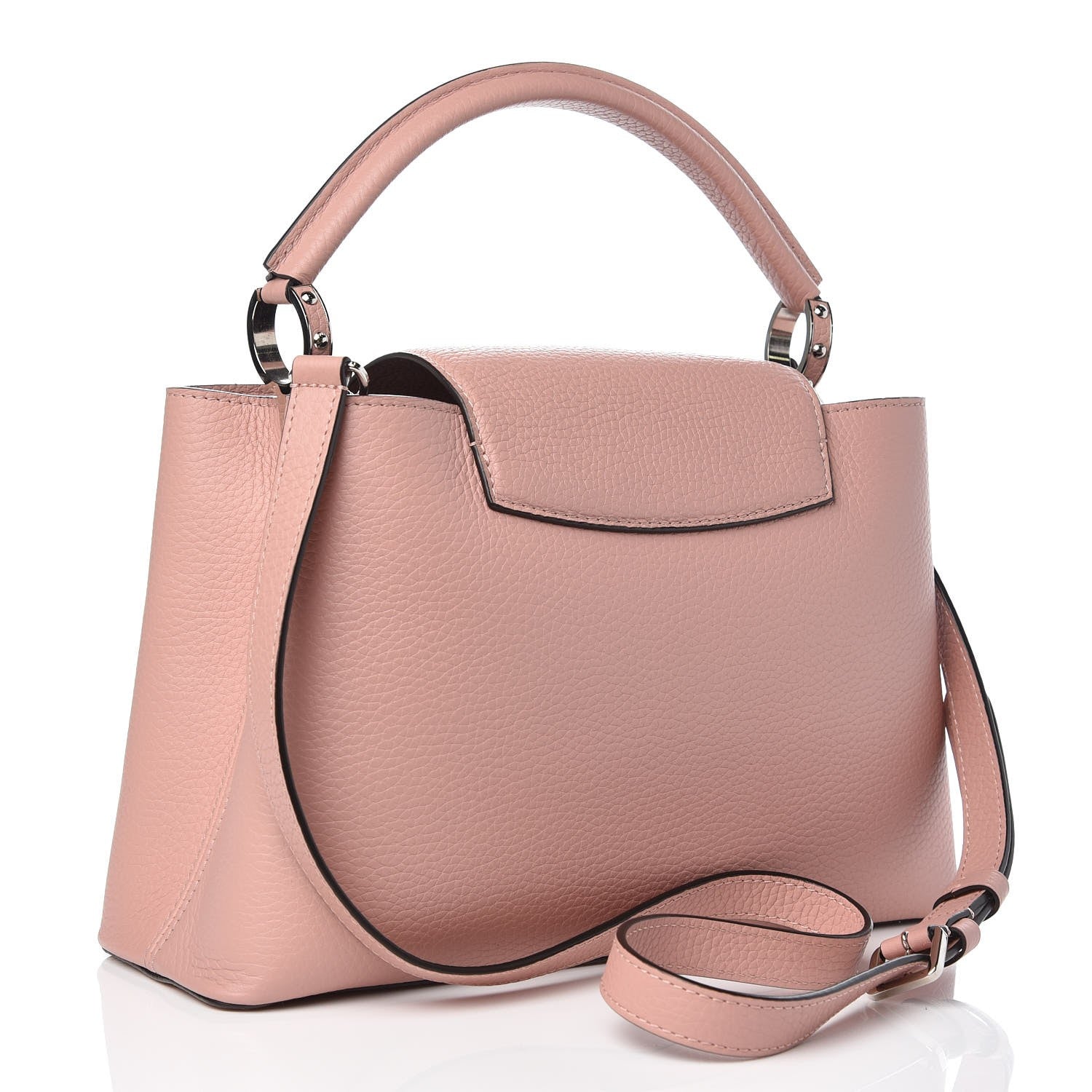 Louis Vuitton Taurillon Capucines PM Magnolia 3 of 6
