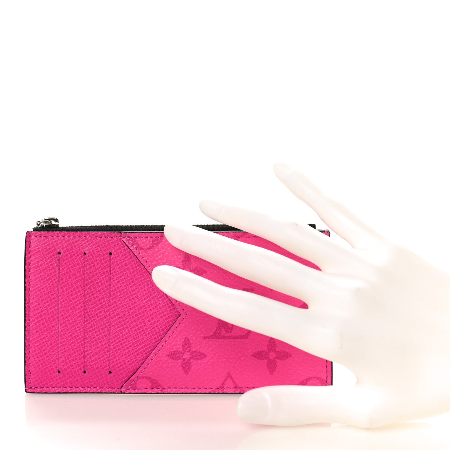 Louis Vuitton Taigarama Coin Card Holder Fuchsia 2 of 8