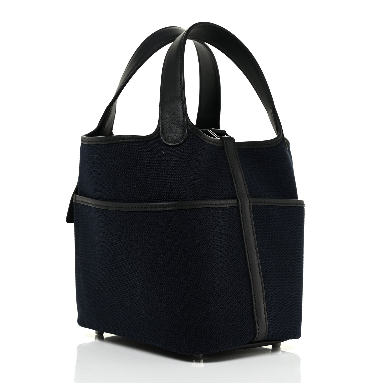 Hermes Toile Goeland Swift Cargo Picotin Lock 18 Bleu Marine 3 of 10