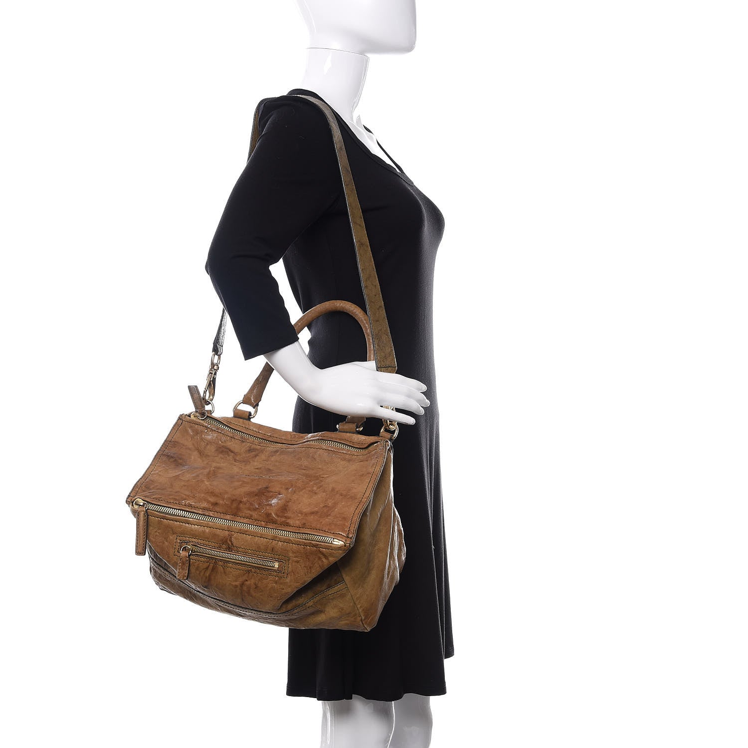 Givenchy Tumbled Sheepskin Medium Pandora Brown 2 of 16