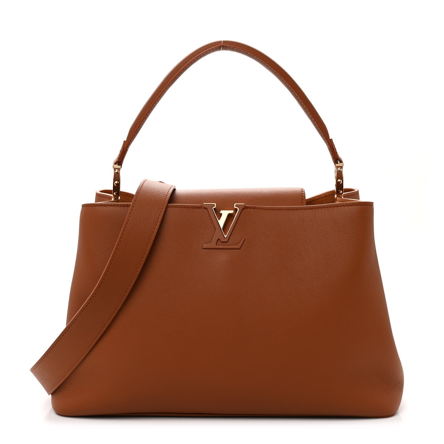 Louis Vuitton Taurillon Capucines GM Cognac 1 of 15