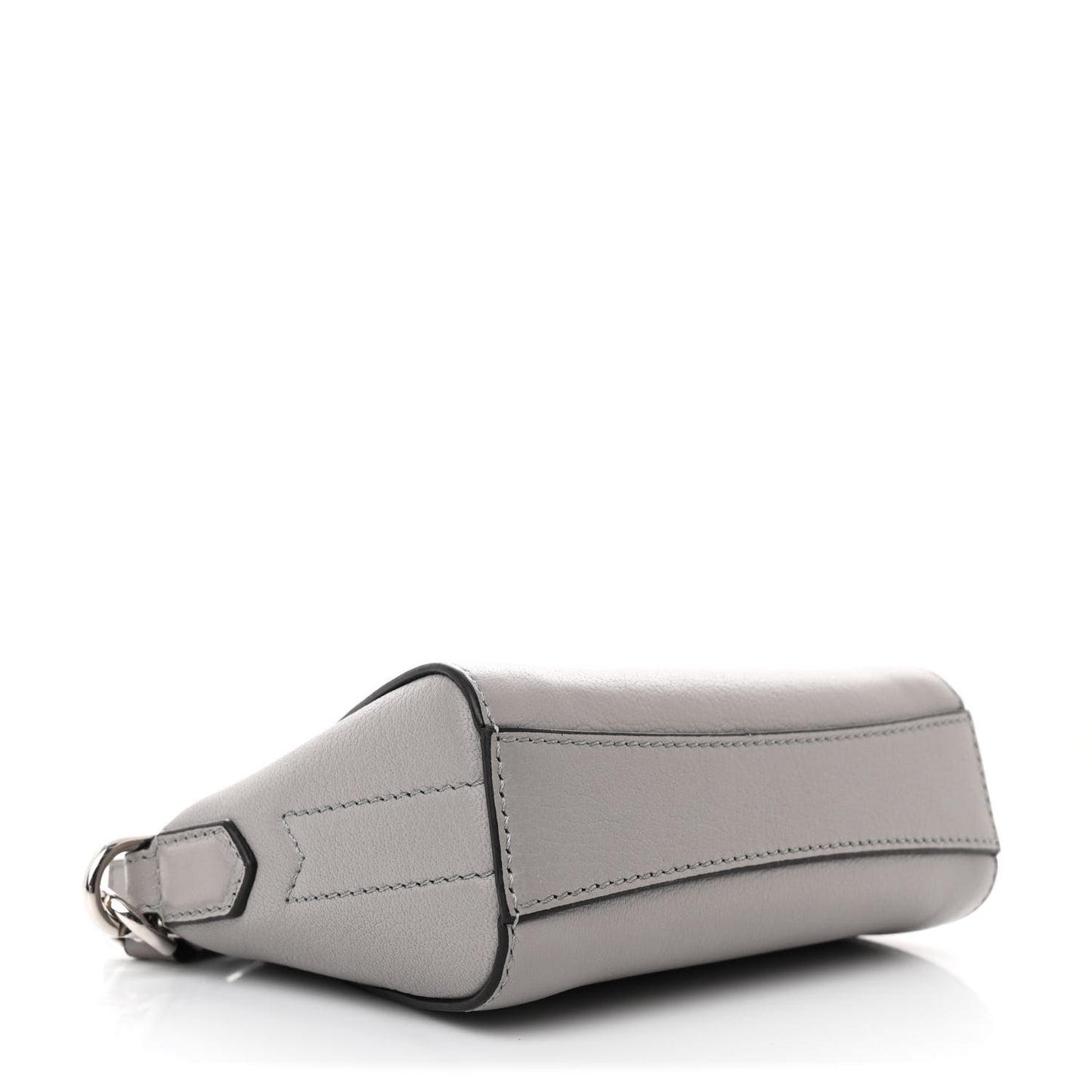 Sugar Goatskin Nano Antigona Pearl Grey
