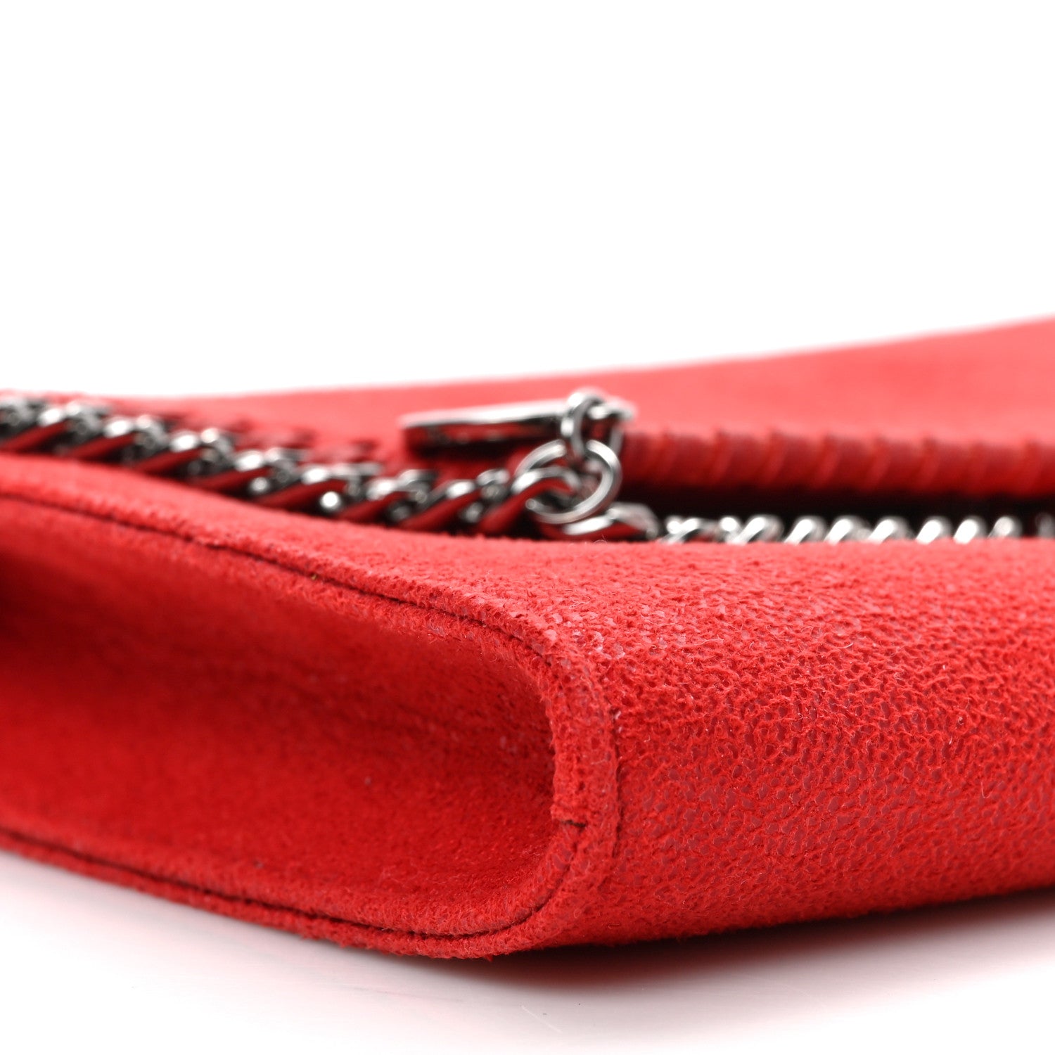 Stella McCartney Shaggy Deer Mini Falabella Crossbody Bag Flame 7 of 8