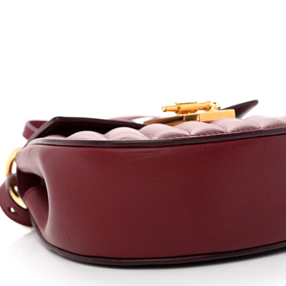 Chloe Calfskin Quilted Mini Drew Bijou Shoulder Bag Dahlia Red 9 of 10