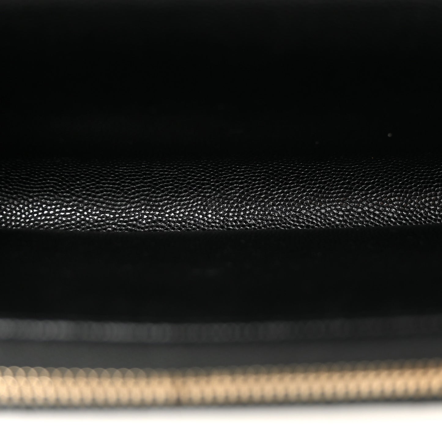 Caviar Quilted Phone Holder Wallet on Removable Chain Black