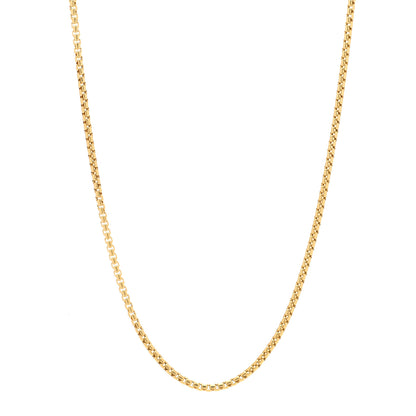 David Yurman 18K Yellow Gold 2.5mm Box Chain Necklace 20" 1 of 5