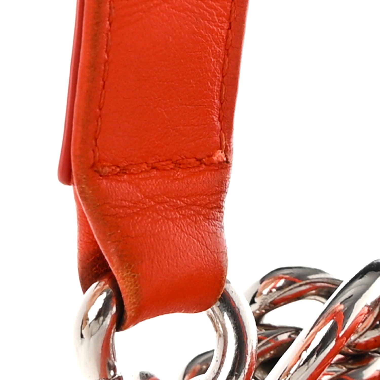 Chanel Patent Calfskin Quilted Medium Plexiglass Boy Flap Orange 16 of 16