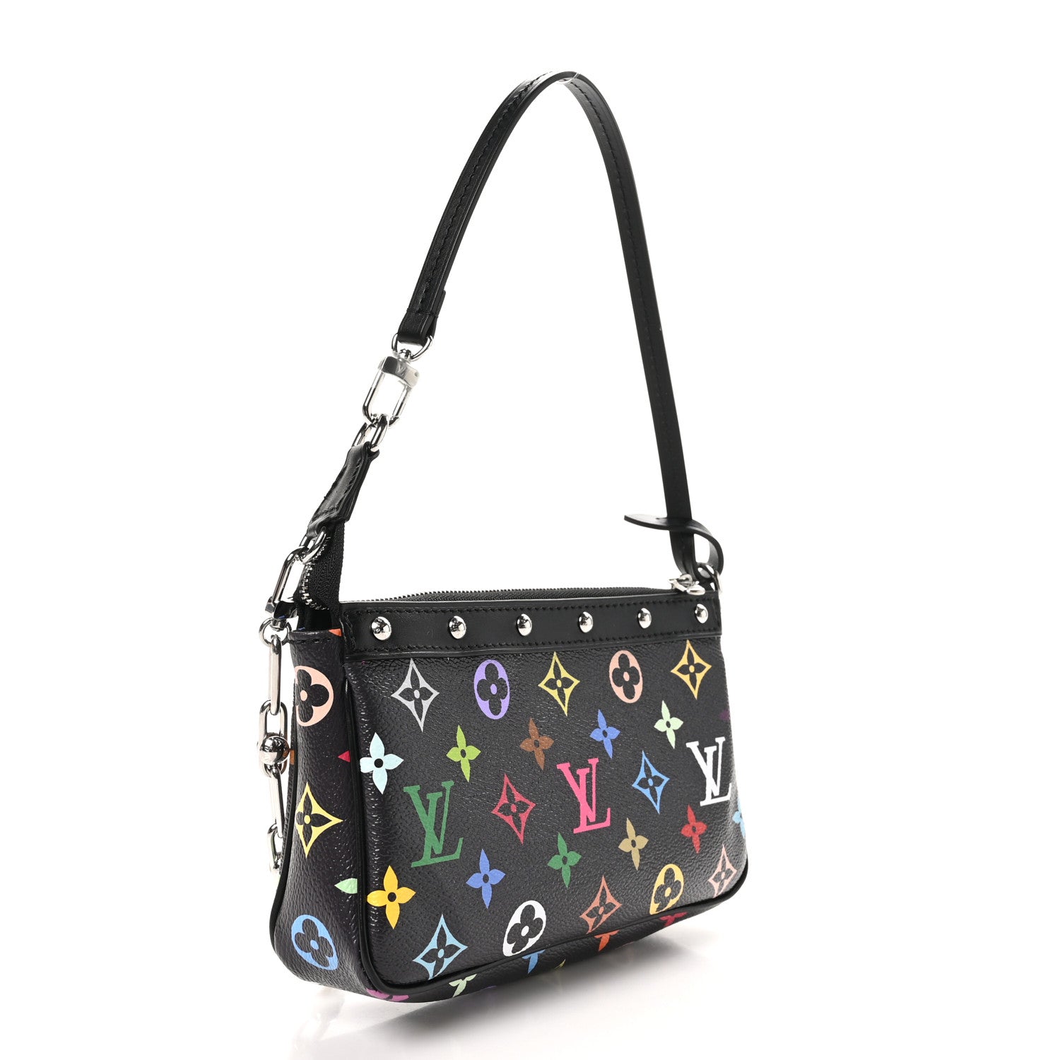 Louis Vuitton LV X TM Monogram Multicolor Pochette Accessories Black 3 of 10