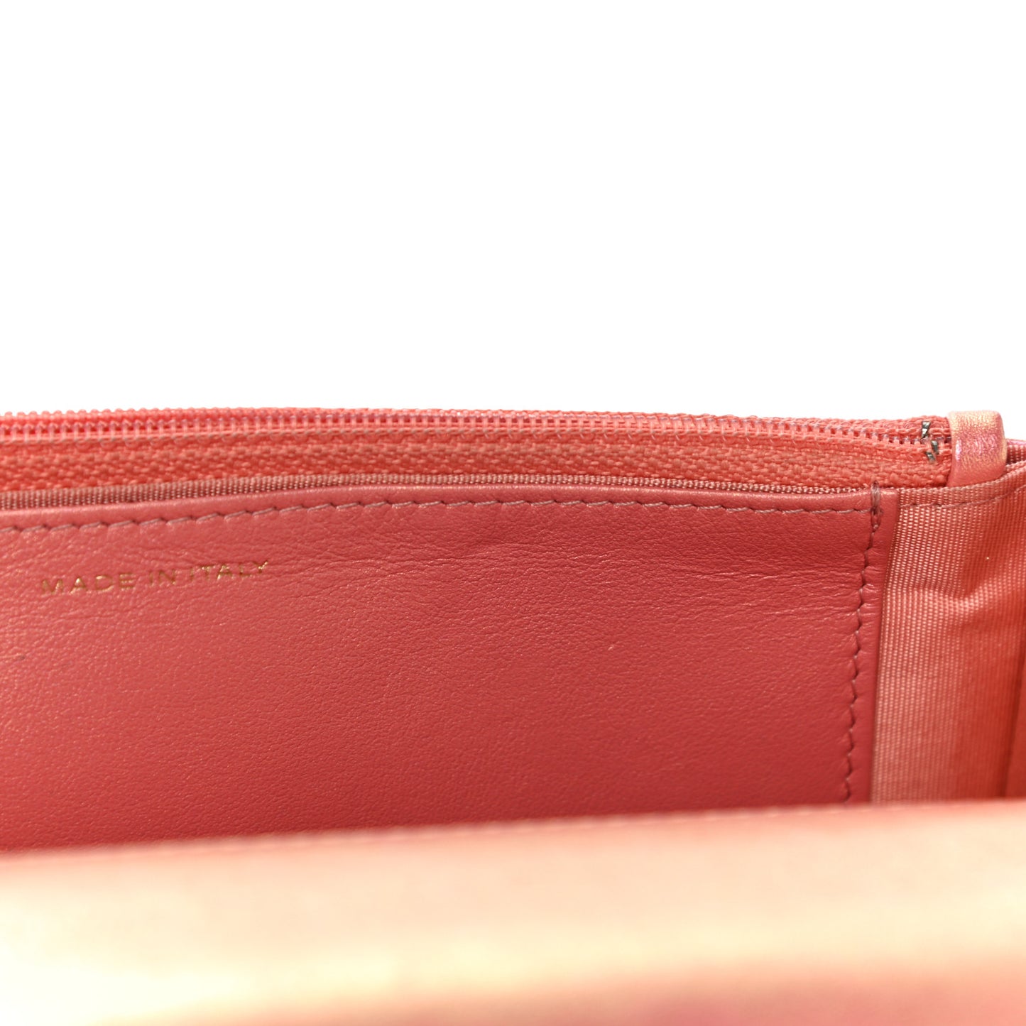 Iridescent Calfskin Quilted Chanel 19 Wallet On Chain WOC Pink
