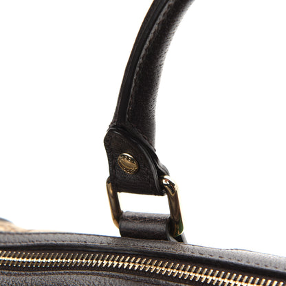 Gucci Monogram Vintage Web Medium Webby Bee Boston Dark Brown 10 of 13