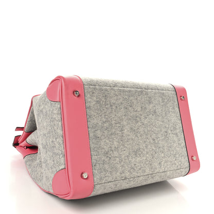Hermes Evercolor Todoo Feutre HAC Birkin 40 Gris Clair Rose Azalee 3 of 13