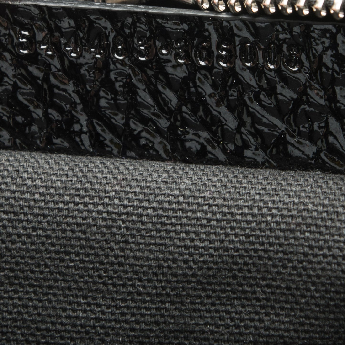 Patent Small Eyelet Padlock Skull Tote Black