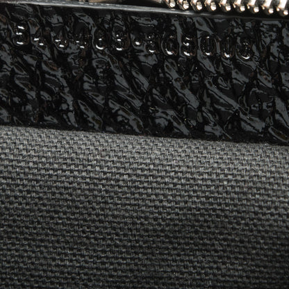 Alexander McQueen Patent Small Eyelet Padlock Skull Tote Black 7 of 7