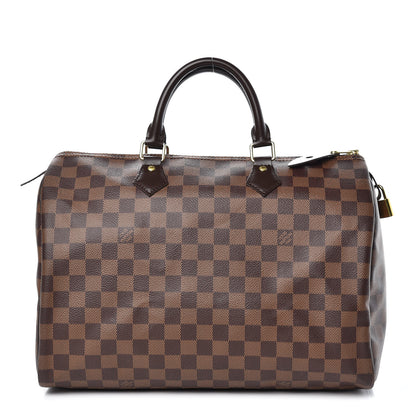 Louis Vuitton Damier Ebene Speedy 35 1 of 8